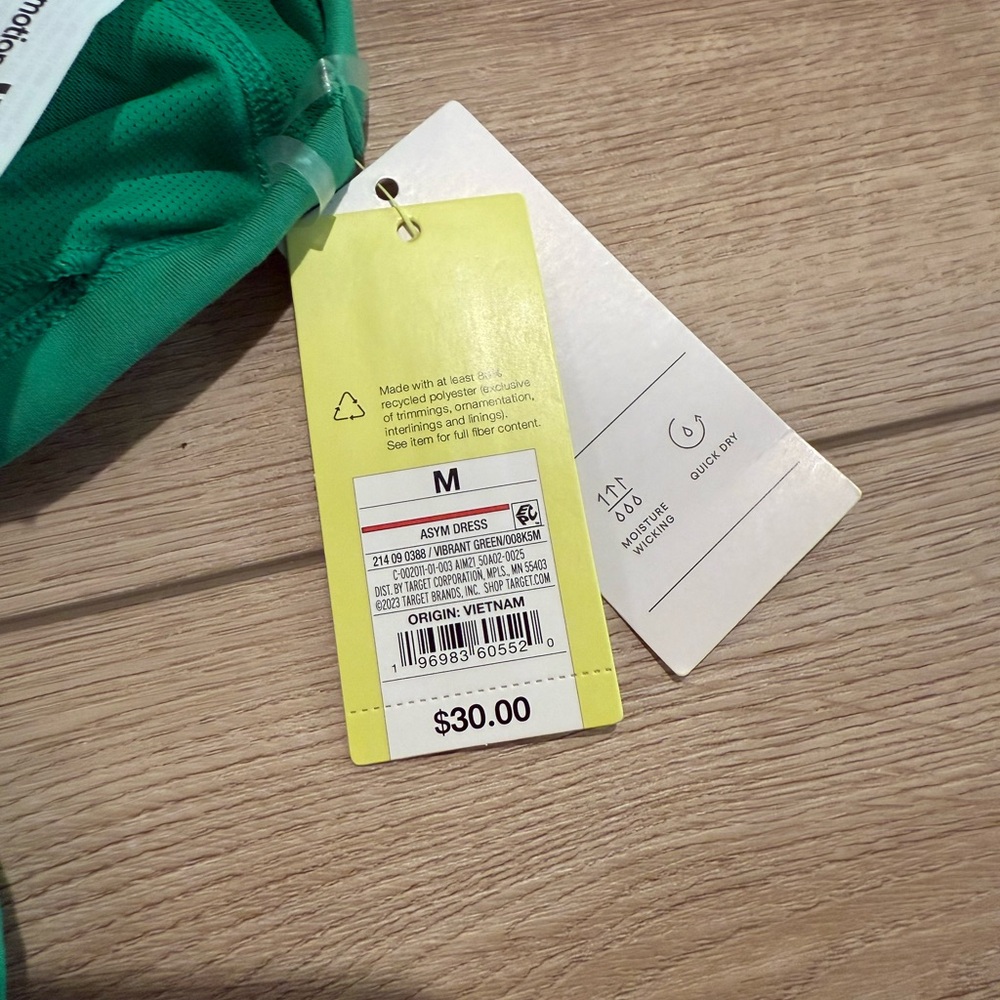 All in Motion Green One Shoulder Active Dress - Picture 5 of 5
